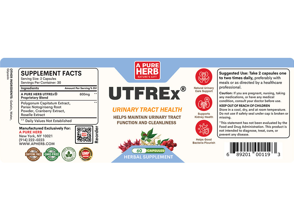 UTFREx® 清洁和保护泌尿道