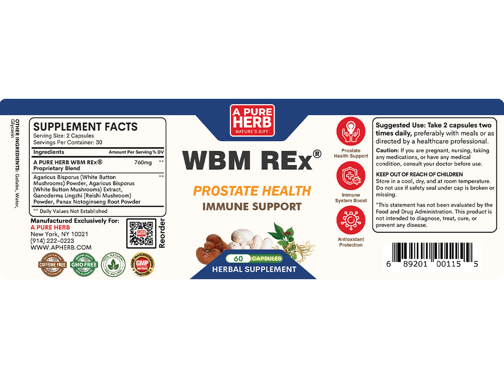 WBM REx支持前列腺和乳腺健康